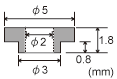 絶縁碍子:凸型_図